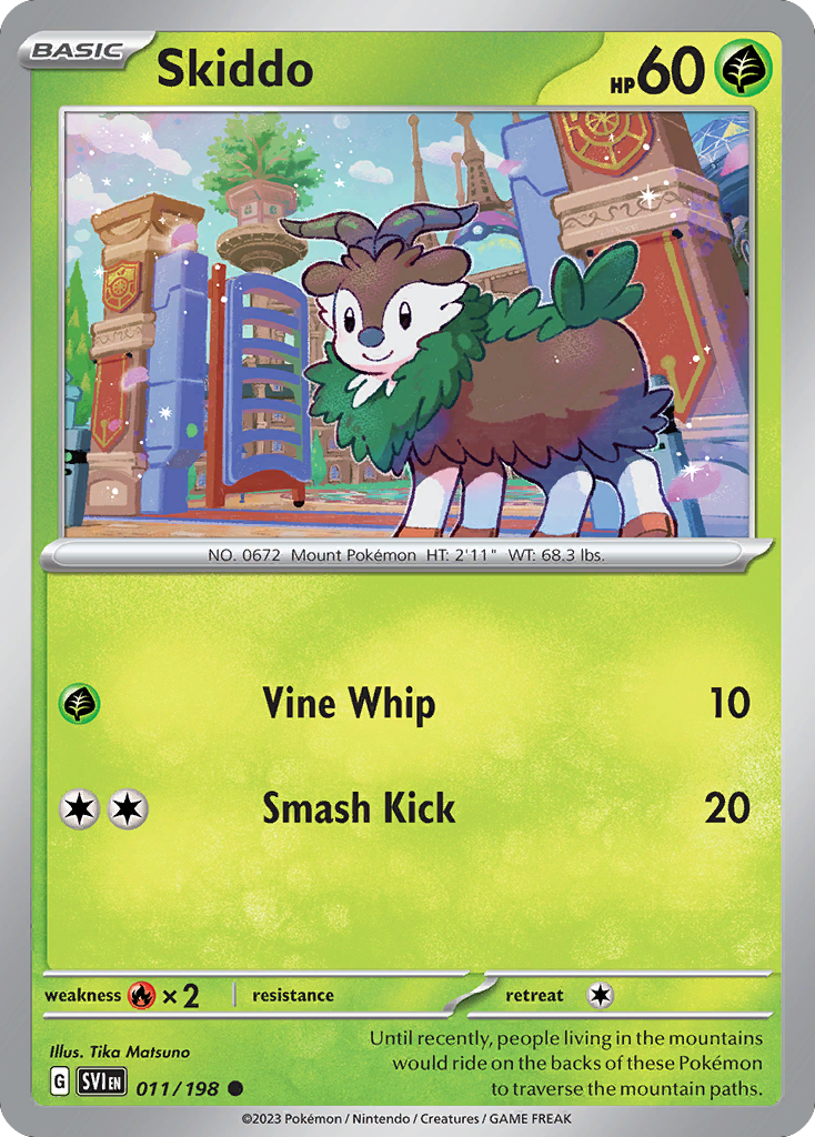 Scarlet & Violet Skiddo #11/198